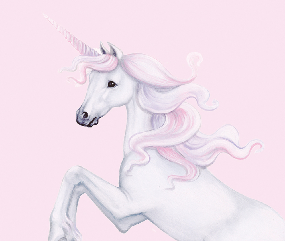 room-uni-closeup unicorn wall sticker