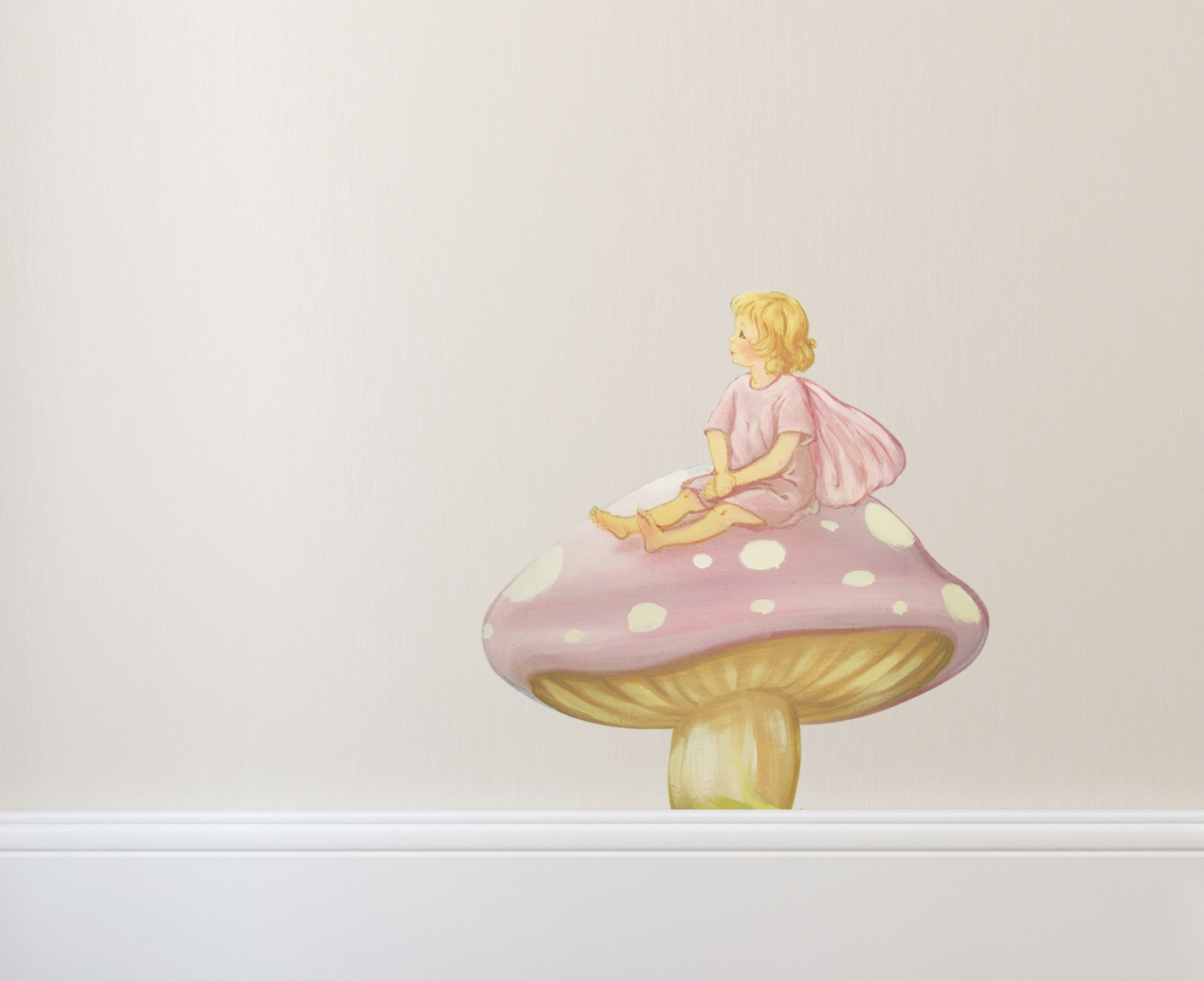 toadstools decal fairy wall decals, fairy wall sticker