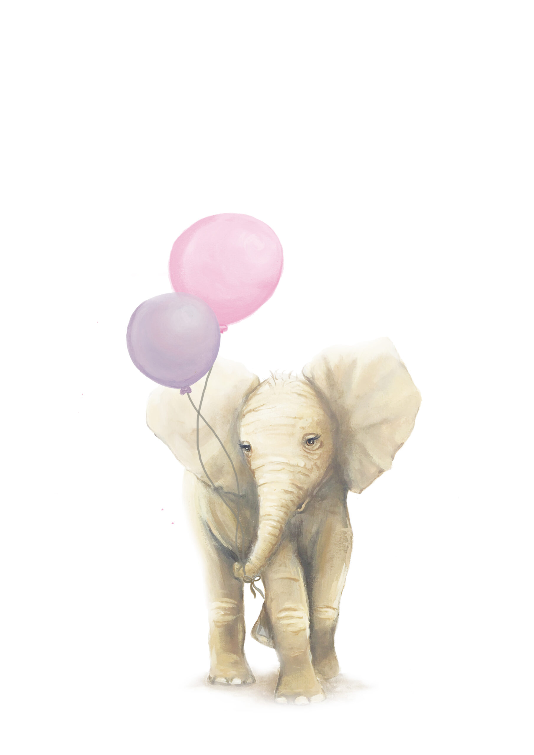 elephant-art-print-with-pink-balloons elephant-art-print-with-pink-balloons