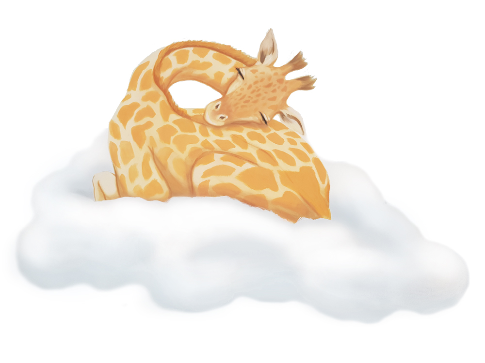 colour-giraffe giraffe wall sticker