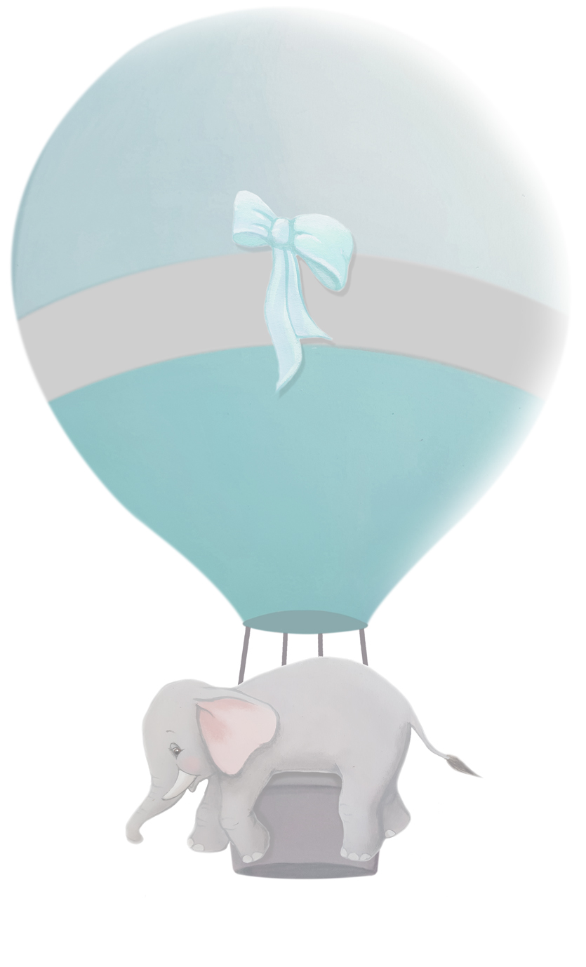 Boys nursery decals Elephant decals